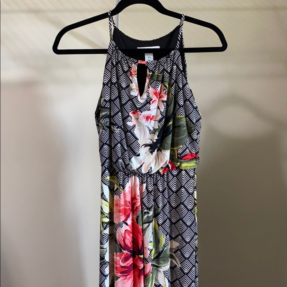 WHBM floral maxi dress